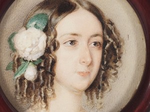 Moritz Michael Daffinger, Lichtental 1790 - 1849 Vienna, watercolor miniature of Sophie von Dracovich
