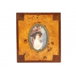 2 watercolor miniatures, around 1900