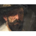 Andreas Groll, 1850 - 1907, attributed Andreas Groll, Portrait of a nobleman with a feathered hat