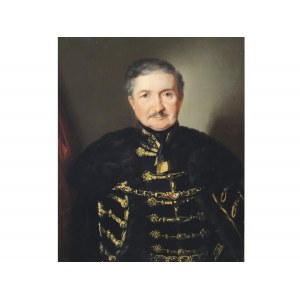 Michael Stroy, Slovenia 1803 - 1871 Ljubljana, Portrait of a Nobleman in Hungarian Regalia