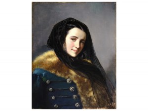 Franz Russ, Neudorf 1817 - 1892 Vienna, attributed, Portrait of Maria Nemeth