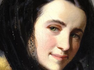 Franz Russ, Neudorf 1817 - 1892 Vienna, attributed, Portrait of Maria Nemeth
