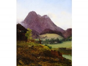 Friedrich Gauermann, Miesenbach 1807 - 1862 Vienna, attributed, Landscape in the foothills of the Alps