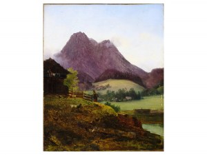 Friedrich Gauermann, Miesenbach 1807 - 1862 Vienna, attributed, Landscape in the foothills of the Alps