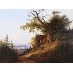 Josef Feid, Vienna 1806 - 1870 Klosterneuburg, View of the Danube Valley