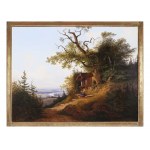 Josef Feid, Wien 1806 - 1870 Klosterneuburg, Blick auf das Donautal