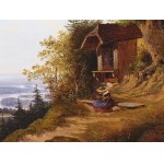 Josef Feid, Wien 1806 - 1870 Klosterneuburg, Blick auf das Donautal