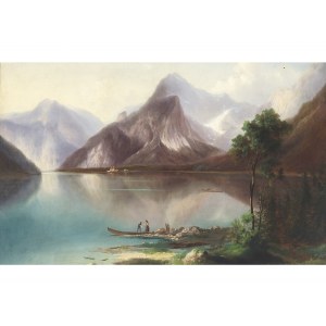 Ferdinand Lepié, Prague 1824 - 1883 Prague, The Königssee in Bavaria
