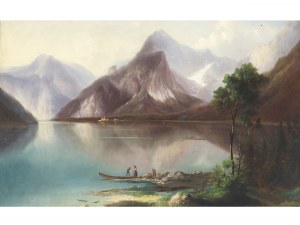 Ferdinand Lepié, Prague 1824 - 1883 Prague, The Königssee in Bavaria