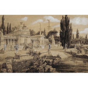 Ludwig Hans Fischer, Salzburg 1848 - 1915 Vienna, Villa at Lake Como?