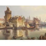 Karl Kaufmann, Neuplachowitz 1843 - 1905 Vienna, Dutch coastal landscape