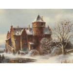 Karl Kaufmann, Neuplachowitz 1843 - 1905 Vienna, Dutch winter landscape