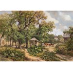 Leopold Munsch, Vienna 1826 - 1888, Village Landscape