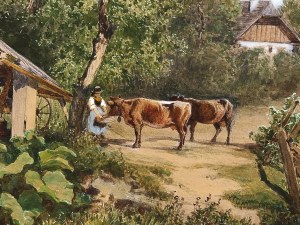 Leopold Munsch, Vienna 1826 - 1888, Village Landscape