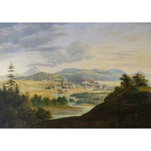 Landscape painter, 19th century, View of a village