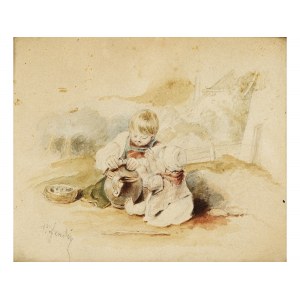 Peter Fendi, Vienna 1796 - 1842 Vienna, Children playing