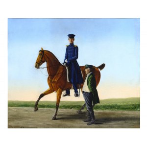 Franz Krüger, Germany 1797 - 1857, attributed, Russian officer on horseback