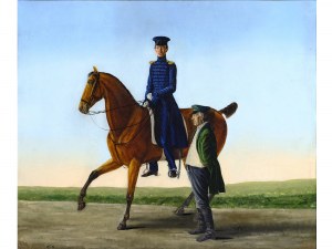 Franz Krüger, Germany 1797 - 1857, attributed, Russian officer on horseback
