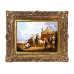 Josef Heicke, Vienna 1811 - 1861 Vienna, attributed, Departure for the Falcon Hunt