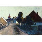Václav Trefil, Prerov near Henclov 1906 - 1989 Prague, Village Landscape