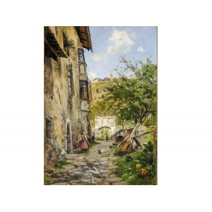 Eduard Zetsche, Vienna 1844 - 1927 Vienna, View of the village of Tirol