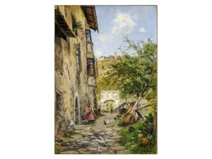 Eduard Zetsche, Vienna 1844 - 1927 Vienna, View of the village of Tirol