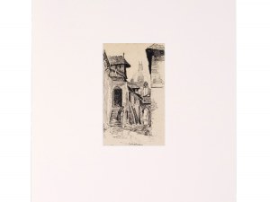 Johann Nepomuk Geller, Vienna 1860 - 1954 Weissenkirchen in der Wachau, 5 ink drawings with motifs from the Wachau region