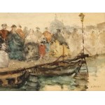 Carnival in Venice, watercolor on paper