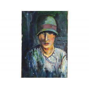 Unknown painter, Lady with hat