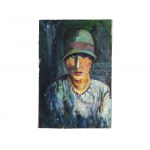 Unknown painter, Lady with hat