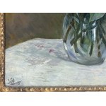 Bouquet of lilacs, Oil on cardboard