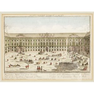View of the inner Hofburg in Vienna, 18th century