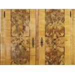 Baroque cabinet, 18th century, veneered and inlaid