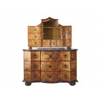 Baroque chest of drawers, 18th century, veneered and inlaid