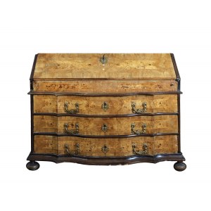 Writing commode, 18th century, Upper Italy, veneered and inlaid