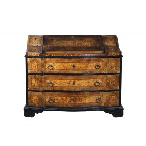 Writing commode, 18th century, Venice, veneered and inlaid