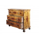 Baroque chest of drawers, 18th century, South German, veneered