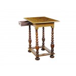 Baroque table, 18th century, South German, veneered and inlaid