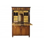 Folding secretary with caryatids, 19th century, Empire style,