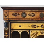 Folding secretary with caryatids, 19th century, Empire style,