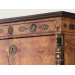 Folding secretary with caryatids, 19th century, Empire style,
