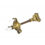 Four-flame candlestick, pair, 19th century, France, cast