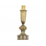 Table lamps, pair, cast bronze
