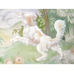 Painted tapestry, 20th century