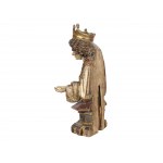 Bust of a king, around 1500, carved and polychromed