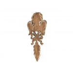 Angel's head, carved wood
