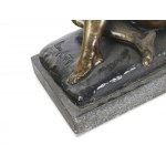 Female nude, cast bronze