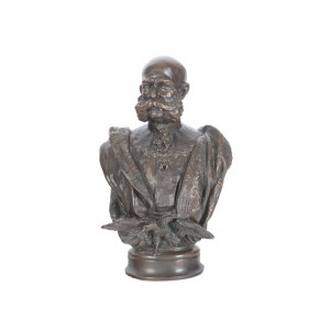 Bust of Emperor Franz Josef, after a model by R. Schmide