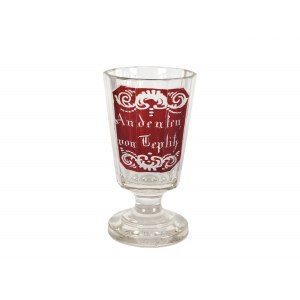 Glass souvenir from Teplice, Bohemia