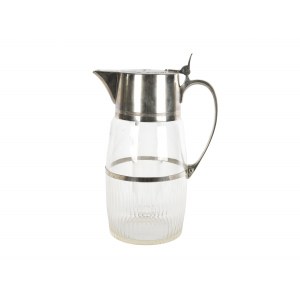 Large juice jug, with glass insert for ice